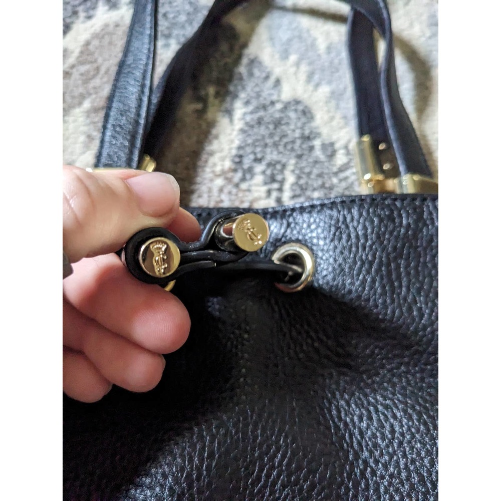 Juicy Couture Leather Drawstring Bucketpurse - image 7